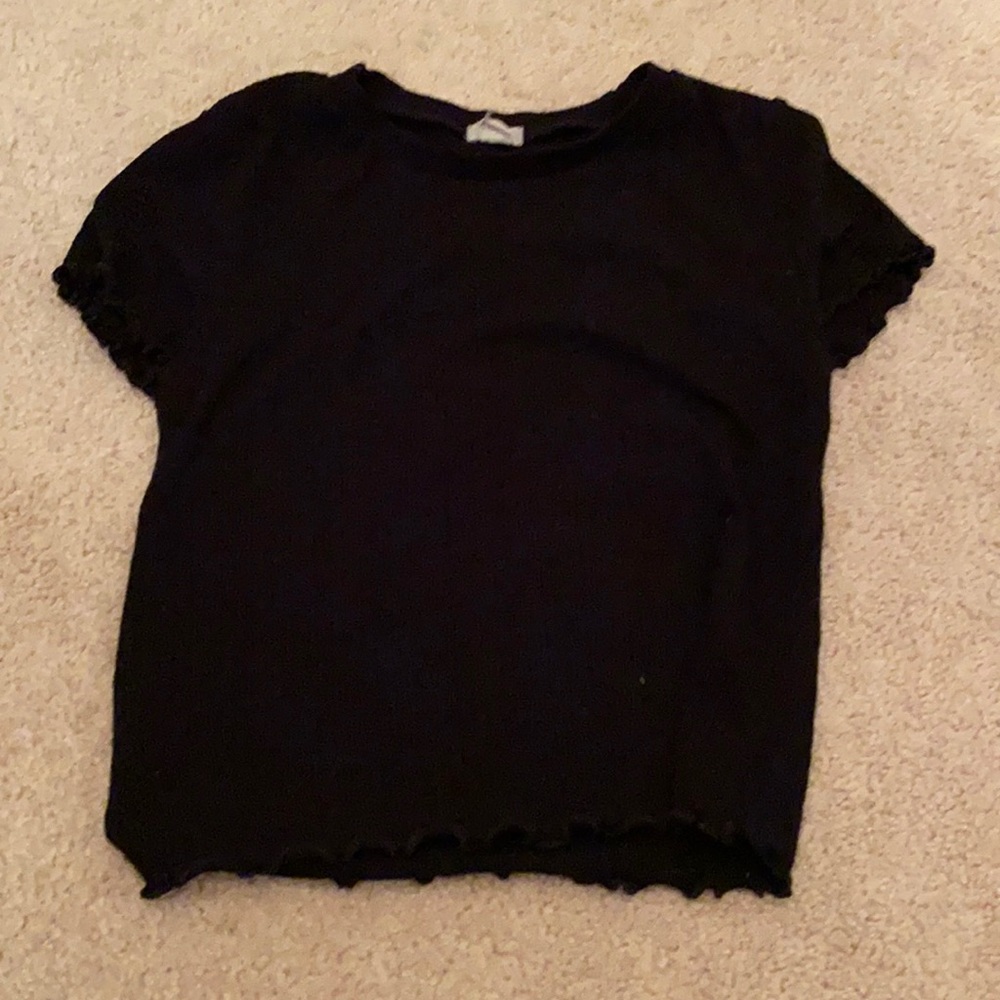 Black tight fit tee